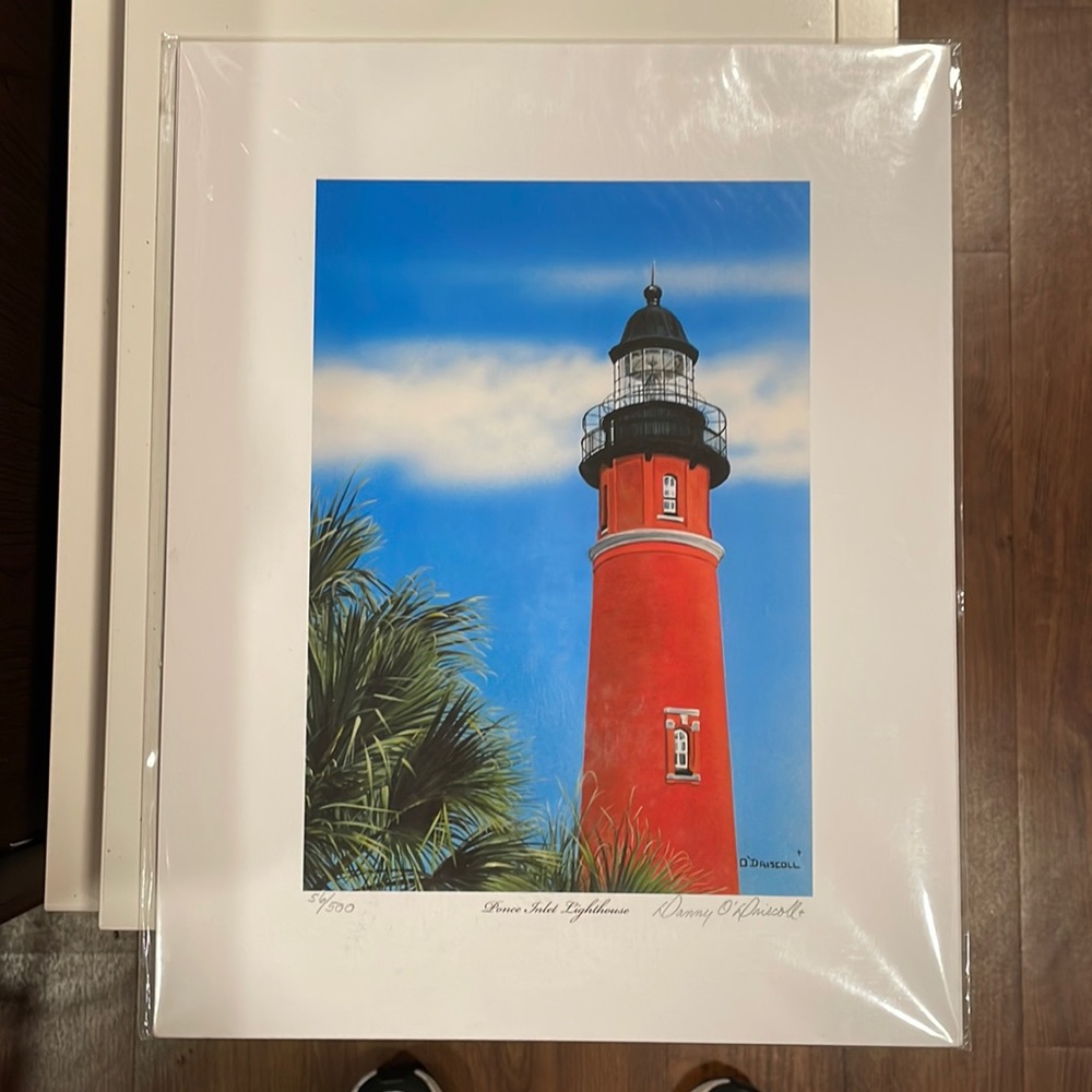 Danny O’Driscoll Ponce Inlet Lighthouse Painting Print 56 of 500